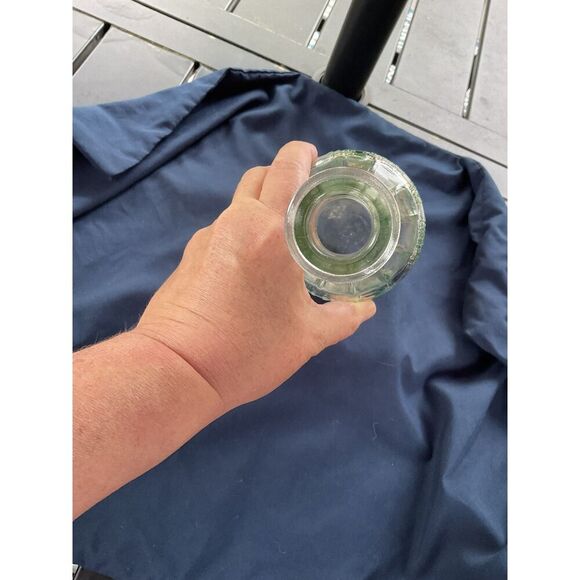 Vintage Painted Glass Decanter Prohibition Era - Picture 6 of 7